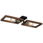 Opviq Era - 73-12 Lámpara de araña de metal y madera en negro antiguo